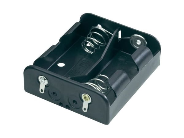 Goobay 45834 batteriholder for 2 R14 med loddetilkobling (L x B x H) 62 x 56 x 23 mm