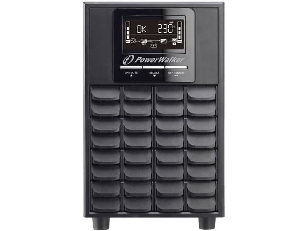PowerWalker VFI 1500 CG PF1 - UPS - 1500 watt - 1500 VA - 9 Ah - RS-232, USB - utgangskontakter: 4