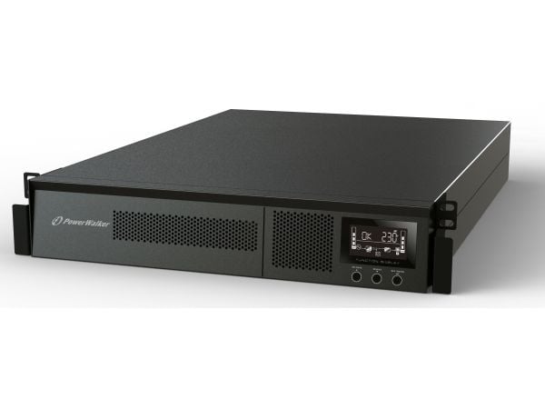 PowerWalker VFI 3000 RMG PF1 - UPS (rackmonterbar/ekstern) - 3000 watt - 3000 VA - 9 Ah - RS-232, USB - utgangskontakter: 9 - 2U