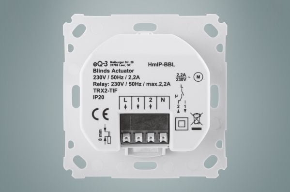 HomeMatic IP-aktuator for merkeveksler