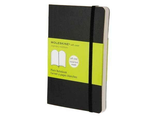 Moleskine QP613, Sort, 192 ark, Matt, Voksen