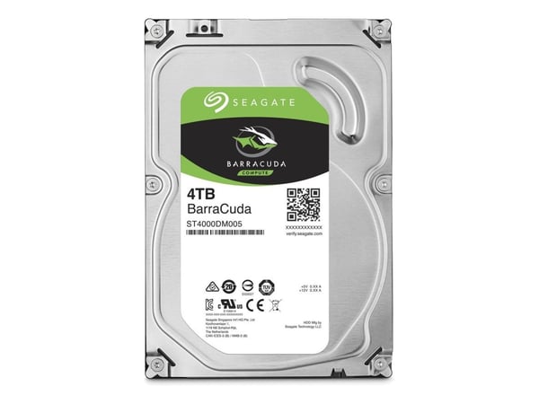 Seagate Barracuda ST4000DM004 - Hårddisk - 4 TB - inbyggd - 3.5" - SATA 6Gb/s - 5400 rpm - buffert: 256 MB