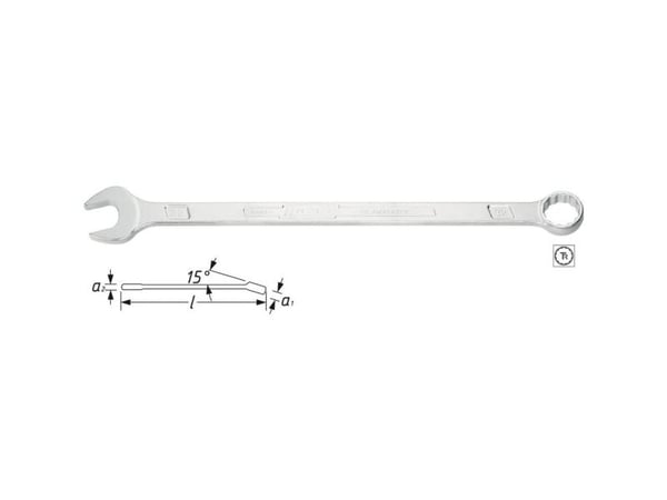 HAZET 600LG-10, 10 mm, Kromfarget, Kromfarget, Blank, Tyskland, 210 mm