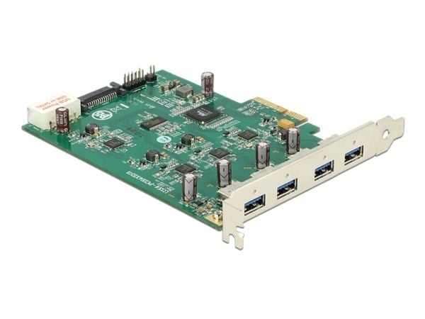 Delock PCI Express Card x4 > 4 x External - USB-adapter - PCIe 2.0 x4 - USB 3.0 x 4