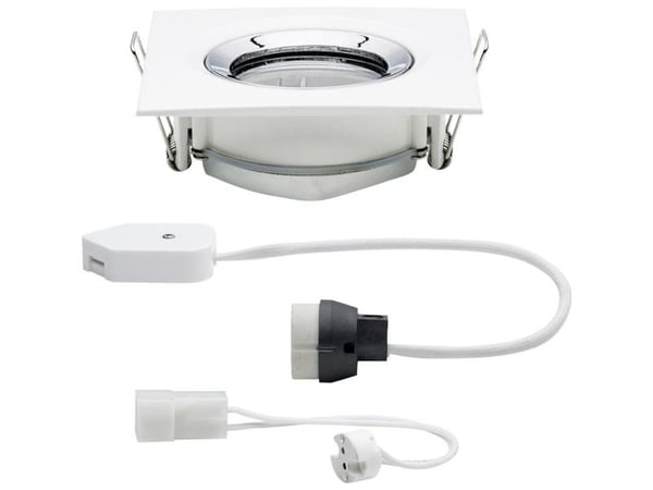Paulmann 936.64, Innfelt lyspanel, GU5.3, 1 pære(r), 35 W, 230 V, Krom, Hvit