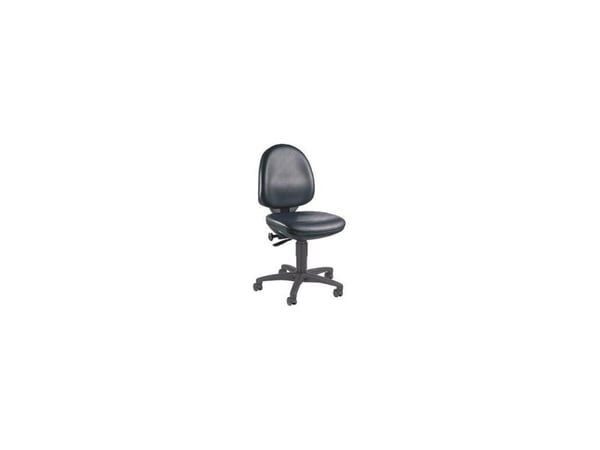 Topstar arbeidsstol TEC 50 i kunstlær svart uten fotring spesial utsparing sete stabilt fotkryss ryggstøttehøyde: (72250 D10)