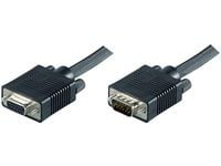 MicroConnect - VGA-forlengelseskabel - HD-15 (VGA) (hann) til HD-15 (VGA) (hunn) - 3 m - tommelskruer, 1080p-støtte 60 Hz (VGA) - svart