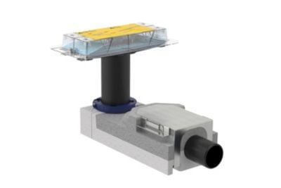 Geberit Cleanline indb.del - Geberit Cleanline Indbygningsdel gulvhøjde fra 90 mm: L30cm