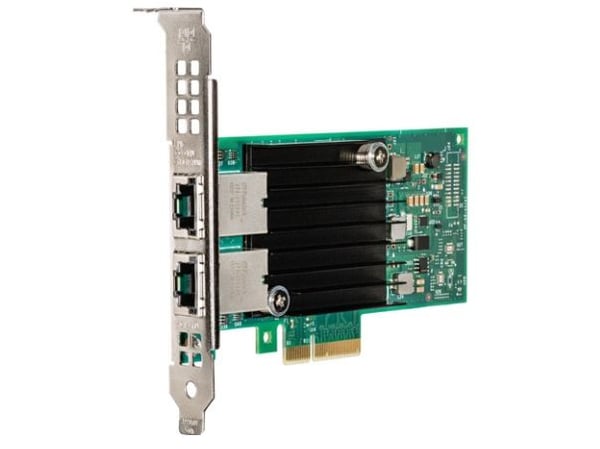 Intel X550-T2, Intern, Kabel, PCI Express, Ethernet, 10000 Mbit/s, Grön, Silver