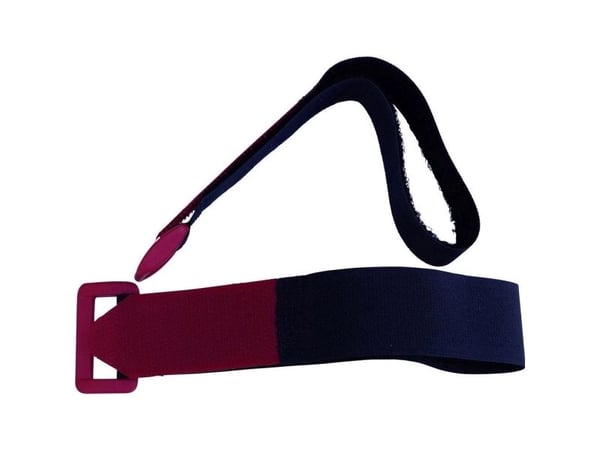 TRU COMPONENTS 688-330 buntband med sele, statisk loop (L x B) 300 mm x 25 mm svart/röd, 2 st