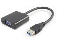 MicroConnect - Extern videoadapter - USB 3.0 - VGA - svart