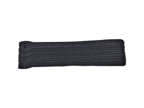 TRU COMPONENTS 802-330-Bag Koukku- ja silmukkakaapeliside kokoonpanoon Koukku- ja silmukkakaapeliside staattinen silmukkaosa Musta 10 kpl