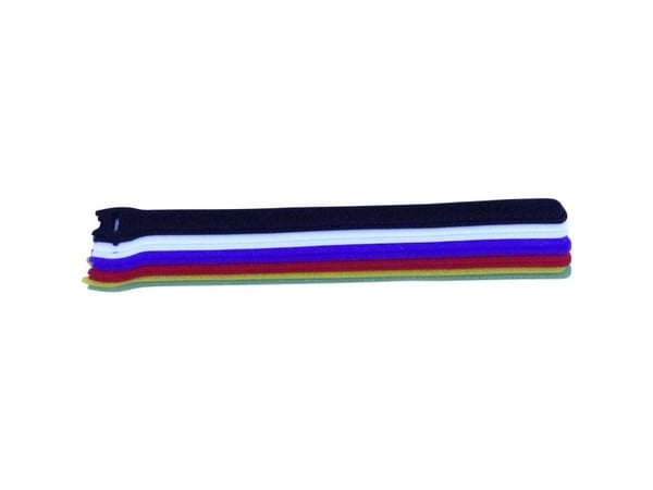 TRU COMPONENTS 804-06 kardborre-/kabelbindare för montering statisk loop (L x B) 250 mm x 13 mm flerfärgad 10 st TRU COMPONENTS 804-06 kardborre-/kabelbindare för montering statisk loop (L x B) 250 mm x 13 mm flerfärgad 10 st