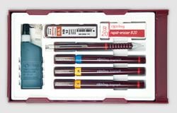 Rotring Isograph Set, Flerfarget, Pappeske, 1 stykker