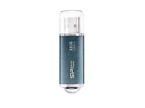 SILICON POWER Marvel M01 - USB-flashstasjon - 8 GB - USB 3.0 - isblå