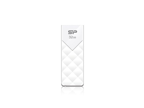 SILICON POWER Ultima U03 - USB-flashstasjon - 8 GB - USB 2.0 - snowy white