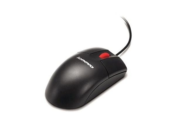 Lenovo ThinkPlus - Mus - optisk - 3 knapper - kablet - USB - beksvart