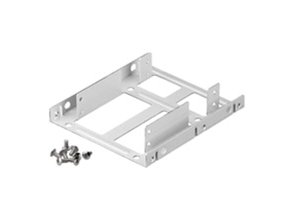 LogiLink AD0010, 2x 3,5", Etupaneeli, musta, 2.5", Muovi, 122 mm