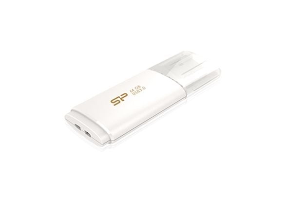 Silicon Power Blaze U06 64GB, 64 GB, USB Type-A, 3.2 Gen 1 (3.1 Gen 1), Med lokk, 9 g, Hvit