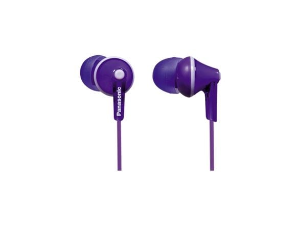 Panasonic RP-HJE125 - Ergofit - ørepropper - i øret - kablet - 3,5 mm jakk - fiolett