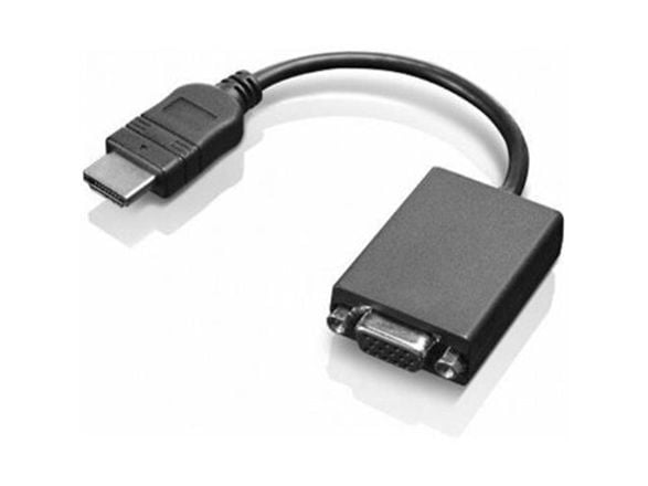 Lenovo - Videosovitin - HDMI han til HD-15 (VGA) hun - 20 cm - ThinkCentre M90a Gen 3; M90a Pro Gen 3; M90q Gen 2; M90t Gen 3; ThinkPad L13 Yoga Ge...