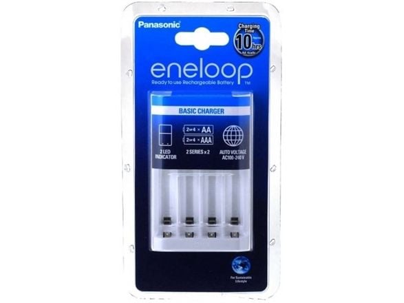 Panasonic BQ-CC51E - 10 t batterilader - (for 4xAA/AAA) - hvit - Europa