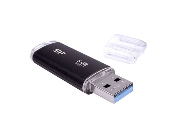 SILICON POWER Blaze B02 - USB flash-enhet - 8 GB - USB 3.0/USB typ C - svart