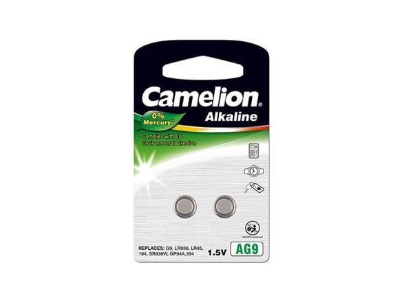 Camelion AG9-BP2 - Batteri 2 x LR45 - Alkalisk - 50 mAh