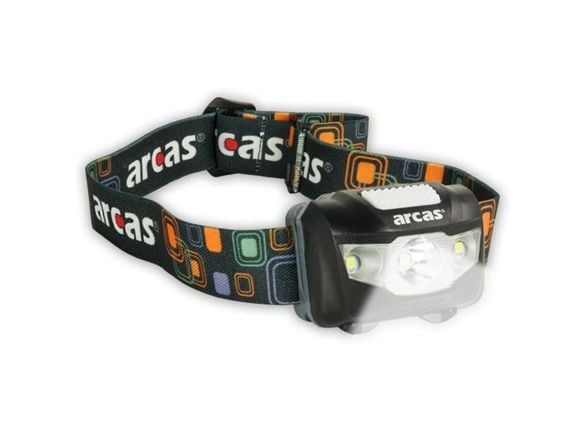 Arcas - Hodelykt - LED - 7-modus - 5 W - svart