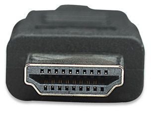Manhattan 323215, 2 m, HDMI Typ A (standard), HDMI Typ A (standard), 3D kompatibilitet, 10,2 Gbit/s, Svart