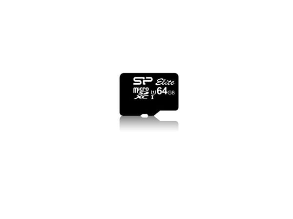 SILICON POWER Elite - Flashminnekort (microSDXC til SD-adapter inkludert) - 64 GB - Class 10 - microSDXC UHS-I