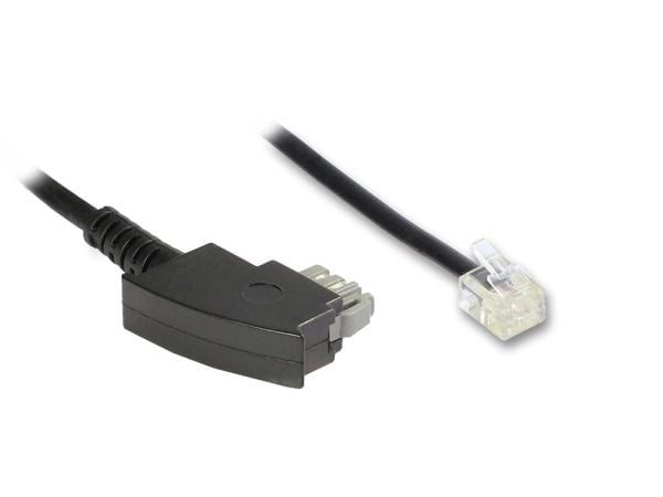 Good Connections TAE-N til RJ11 tilkoblingskabel 10 m modem svart