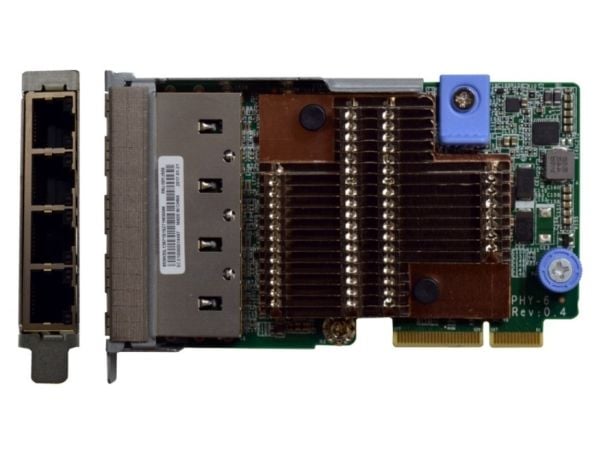 Lenovo ThinkSystem - Nettverksadapter - LAN-on-motherboard (LOM) - Gigabit Ethernet x 4 - for ThinkAgile VX Certified Node 7Y94, 7Z12; ThinkAgile V...