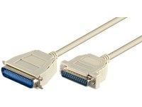 Microconnect PRIGL2, Valkoinen, DB25, CEN36, 2 m, Uros/uros, 110 g