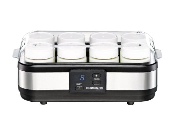 Rommelsbacher JG 40 - Yoghurtmaskin - 1.2 liter - 40 W - rustfritt stål / svart