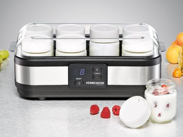 Rommelsbacher JG 40 - Yoghurtmaskin - 1.2 liter - 40 W - rustfritt stål / svart