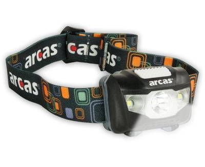 Arcas - Hodelykt - LED - 7-modus - 5 W - svart
