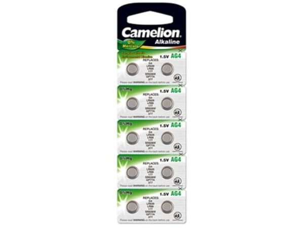 Camelion AG4-BP10 - Batteri 10 x LR66 - Alkalisk - 18 mAh