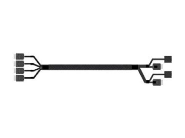 Intel - SATA/SAS-kabel - 4i MiniLink SAS (SFF-8611) (hann) rett til 4i MiniLink SAS (SFF-8611) (hann) rettvinklet - 75.5 cm