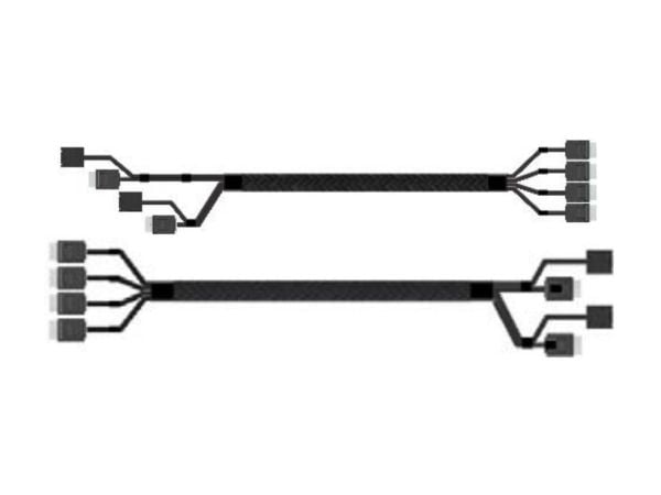 Intel OCuLink Cable Kit - SATA/SAS-kabel - 4i MiniLink SAS (SFF-8611) (hann) rett til 4i MiniLink SAS (SFF-8611) (hann) rettvinklet - 72.5 cm (en p...