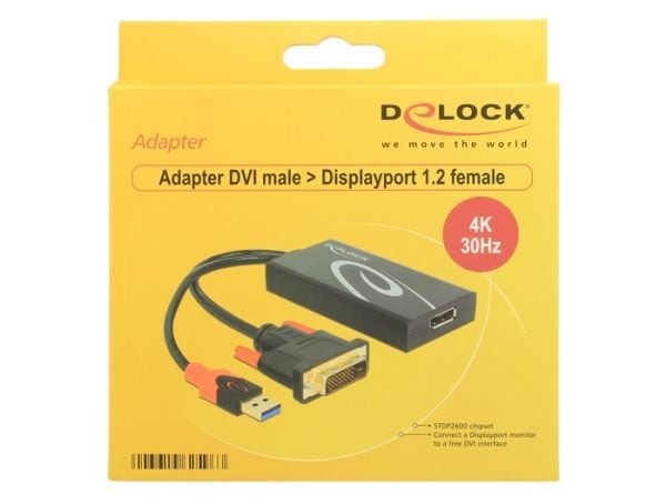Delock - Videomuuntaja - DVI - DisplayPort - lajittelu - detailsalg