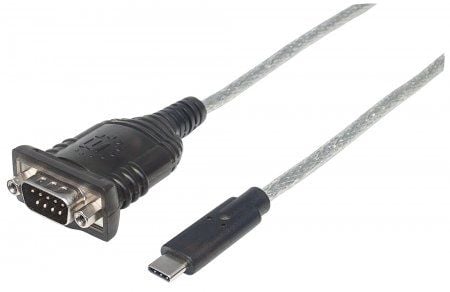 Manhattan TypC Serial Converter RS232/COM/DB9 USB-kaapeli 0,45 m (151283)