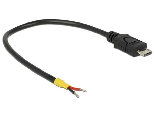 Delock - Strømkabel - uisoleret ledning til Micro-USB Type B (han) - 5 V - 15 cm - lajittelu