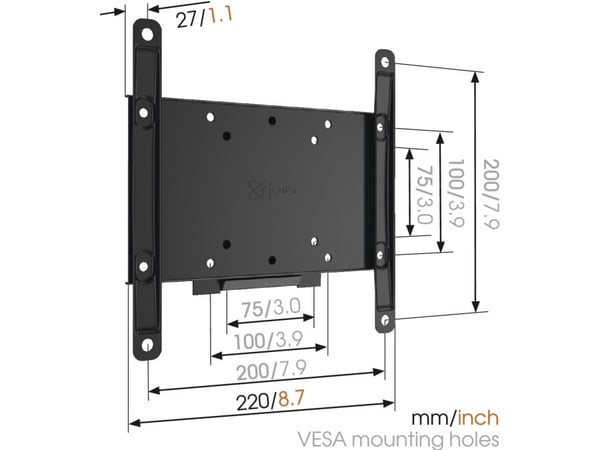 Vogel's MA2000 - Fast TV-väggfäste, 75 x 75,100 x 100,200 x 100,200 x 100,200 x 200 mm, Sort