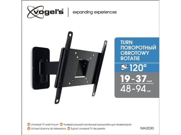 Vogel's MA2030 - TV-väggfäste med full rörelse, 75 x 75,100 x 100,200 x 100,200 x 200 x 200 mm, Sort