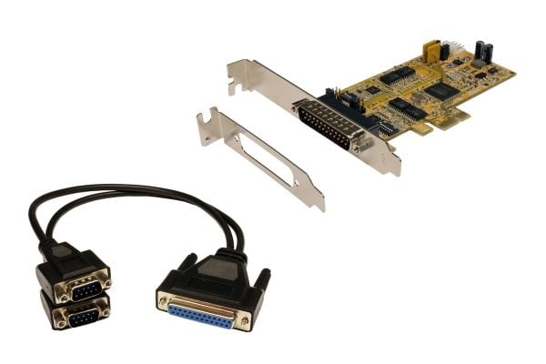 EXSYS EX-45362, PCIe, Serial, Låg profil, RS-232/422/485, CE, FCC, 5, 6, 7, 8