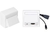 Wall Connection HDMI+ 3,5mm Stereo, Supports 4K*2K 60Hz