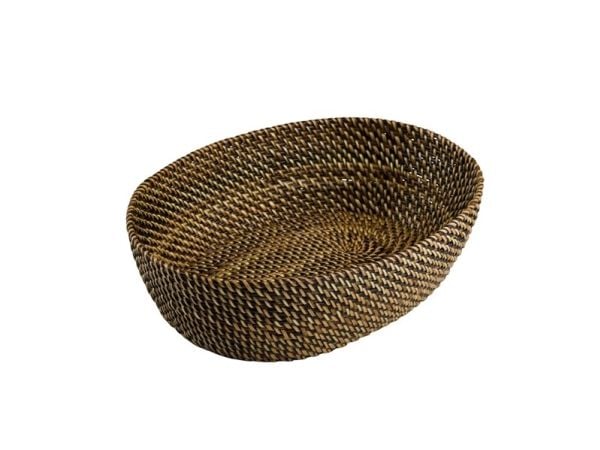 Brødkurv Bastian 24.5x18x7 cm Oval Nitoflet Lys/Mørk