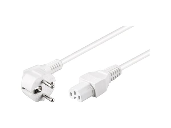 Goobay 30370, 2 m, Virtapistoke tyyppi F, C15 liitin, H05RN-F, 250 V