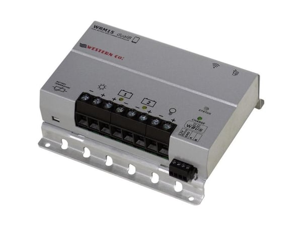 Western Co. WRM15 dualB solcelle-laderegulator MPPT 12 V, 24 V 15 A